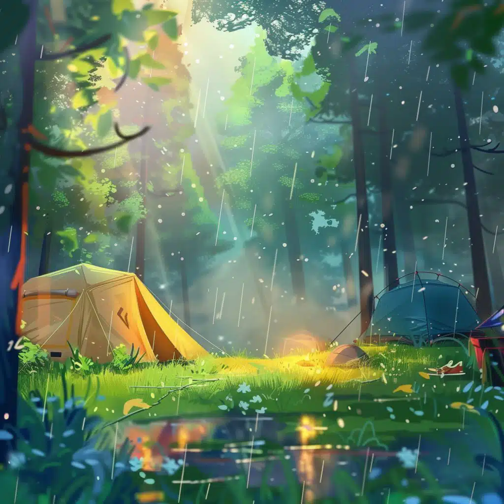 Waking Peacefully (in the Rain)