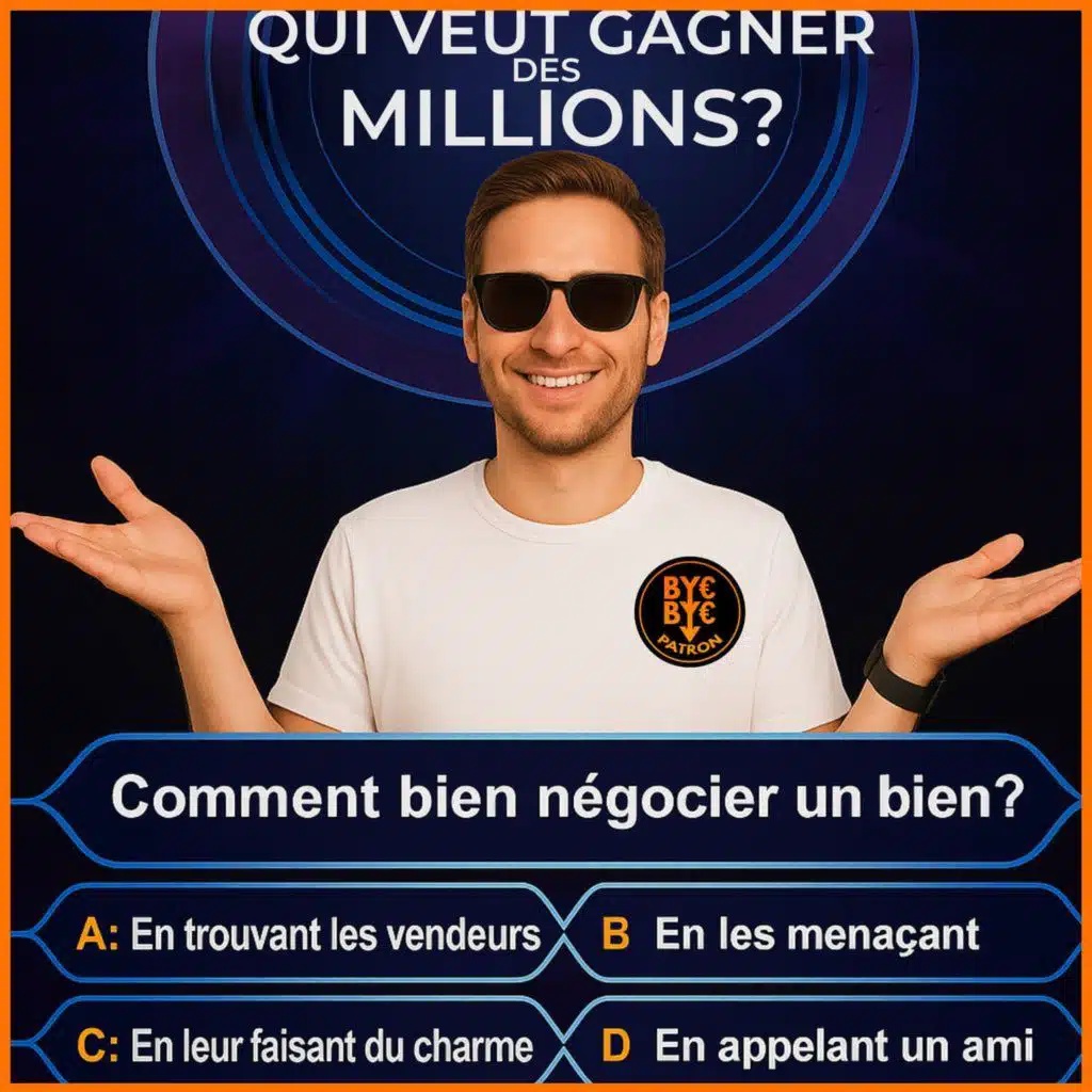 Qui veut gagner des millions grâce à la négociation !