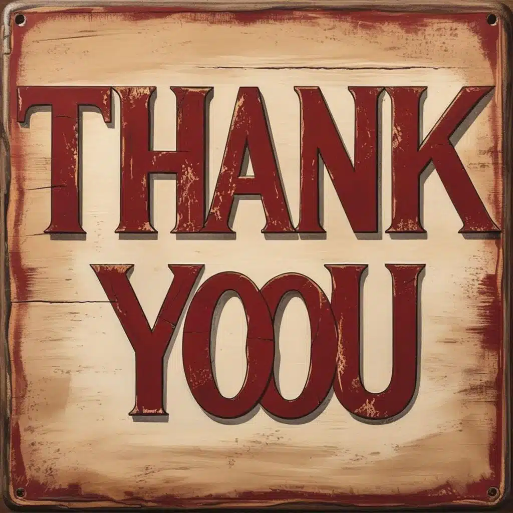 Saying “Thank You” - The Real Life Way