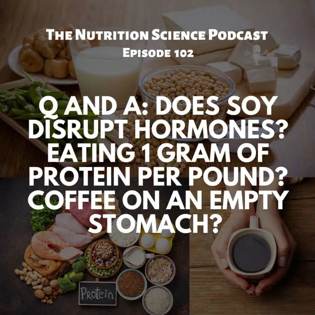 Q and A: Does Soy Disrupt Hormones? Eating 1 Gram of Protein Per Pound? Coffee on an Empty Stomach?