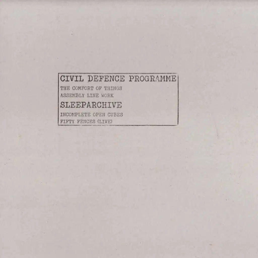 Sleeparchive & Civil Defence Programme