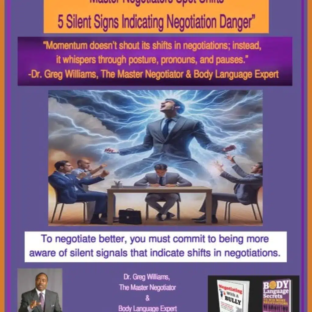 “Master Negotiators Spot Shifts – 5 Silent Signs Indicating Negotiation Danger”