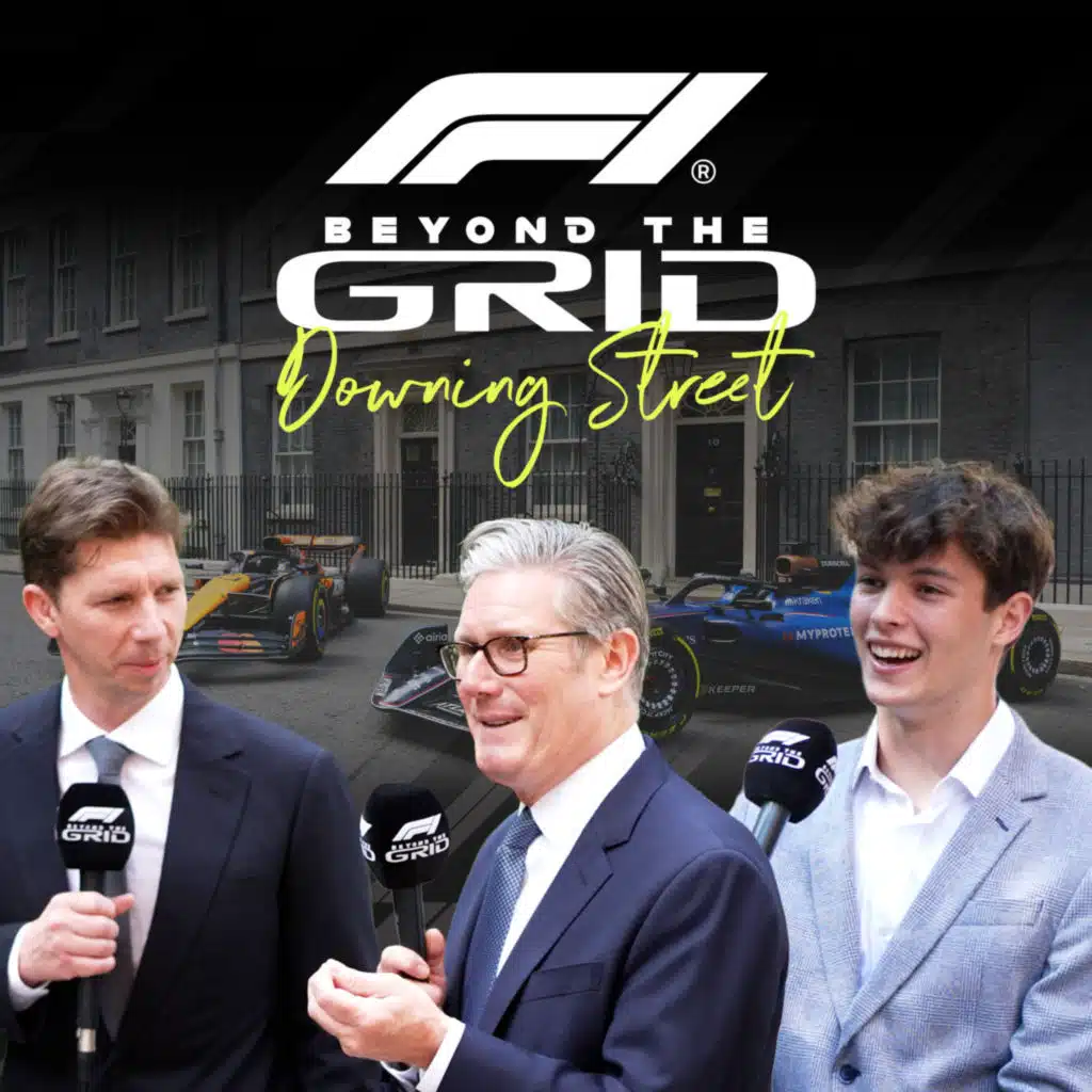 F1 at Downing Street - with the UK Prime Minister, James Vowles, Oliver Bearman + Cadillac boss Graeme Lowdon