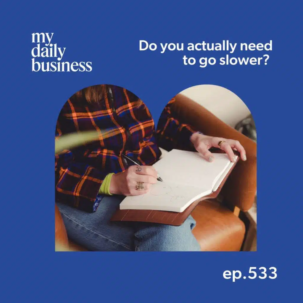 Episode 533: Do you actually need to go slower in small business?