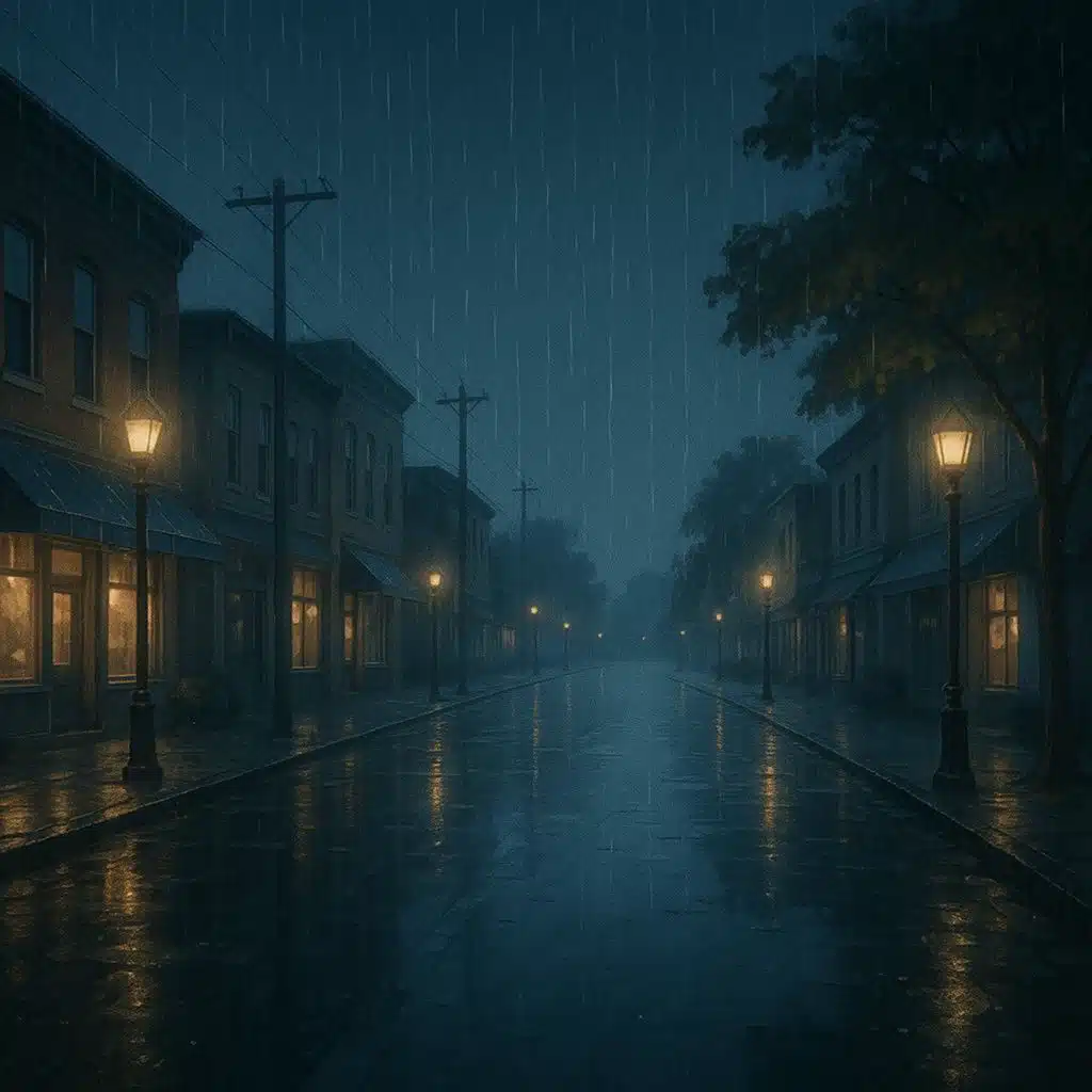Soft Rain in a Quiet Town 🌧️ Gentle Ambience for Sleep, Relaxation & Focus | Cozy Rain Sounds