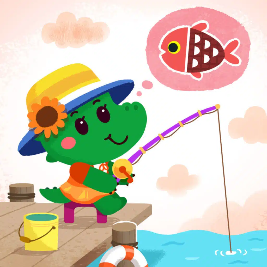 Step 223: Mimi Crocodile's Fishing Trip丨Patience is the Key to Success