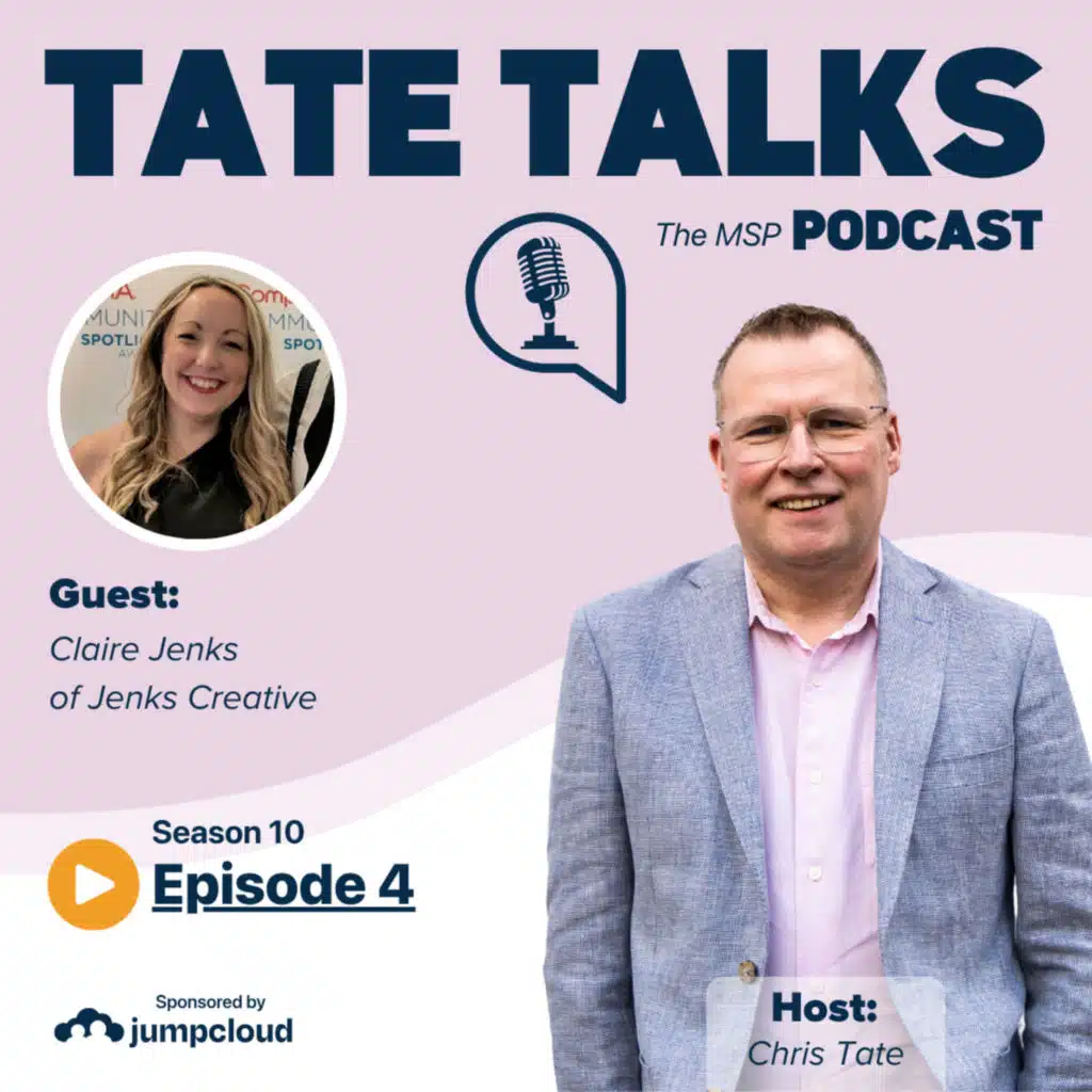 S10E4: Tate Talks - With Claire Jenks, Jenks Creative
