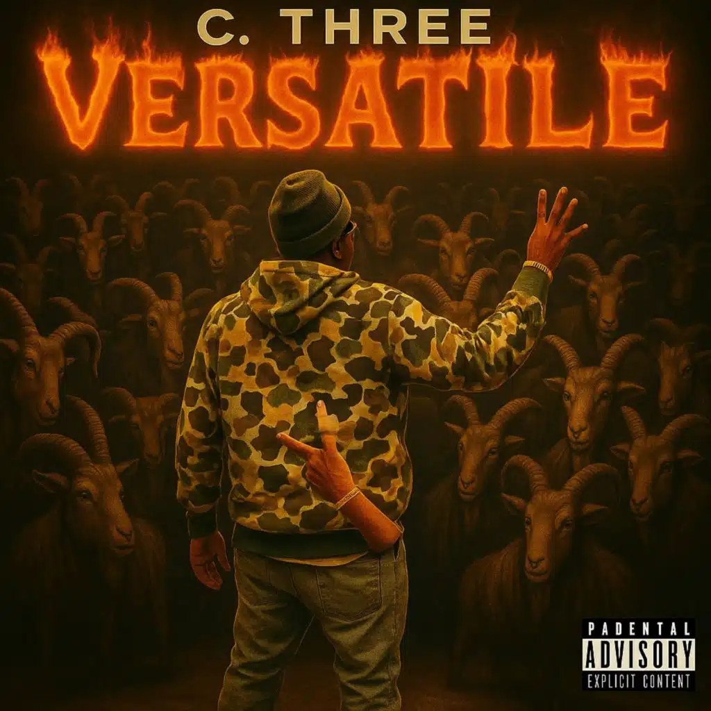 C. Three