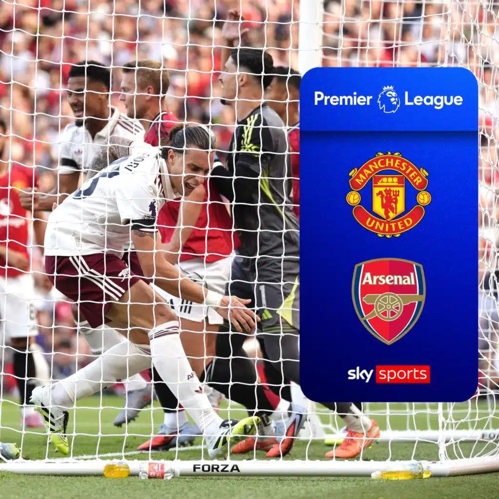 Calafiori header helps Arsenal edge past improved Man Utd