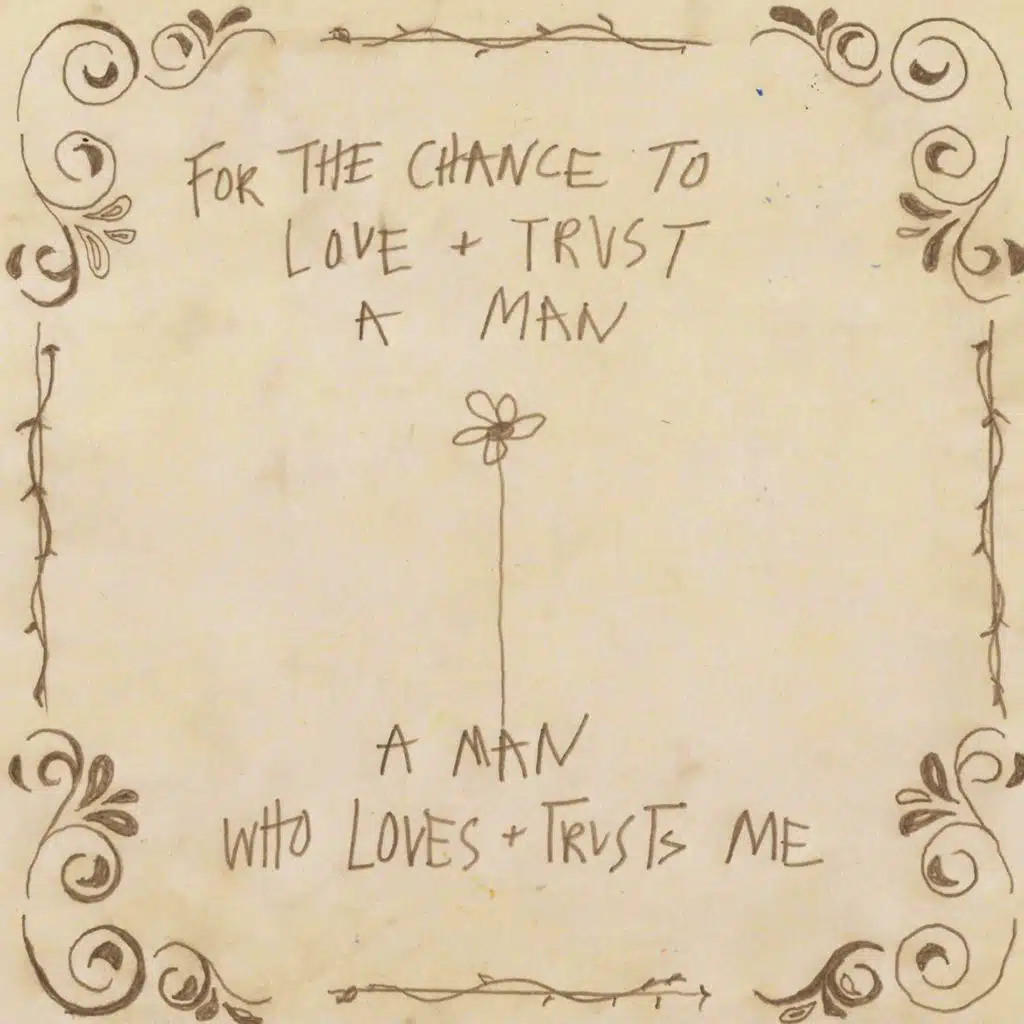 a man to love + trust