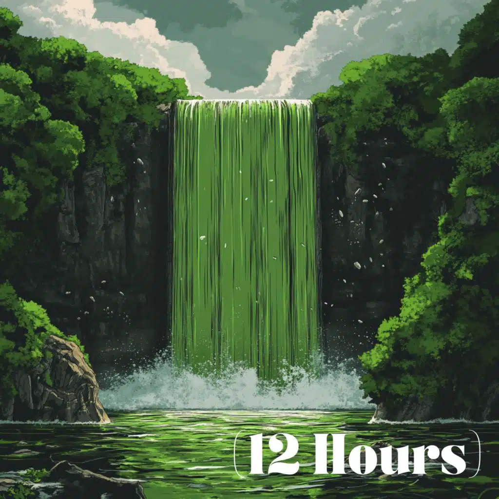 Green Noise Waterfall | Sleep Sound (12 Hours)