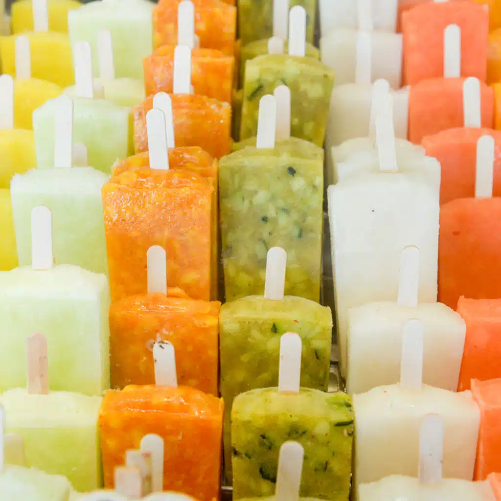 Cool down with paletas, ice cream & room temp food