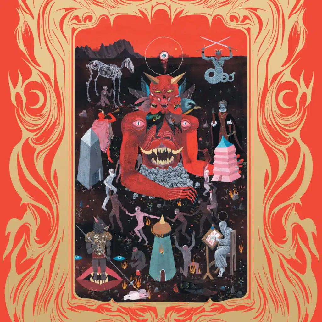 Saturnal Towers Of The Mighty Scarlet Moon Upon The Black Universe