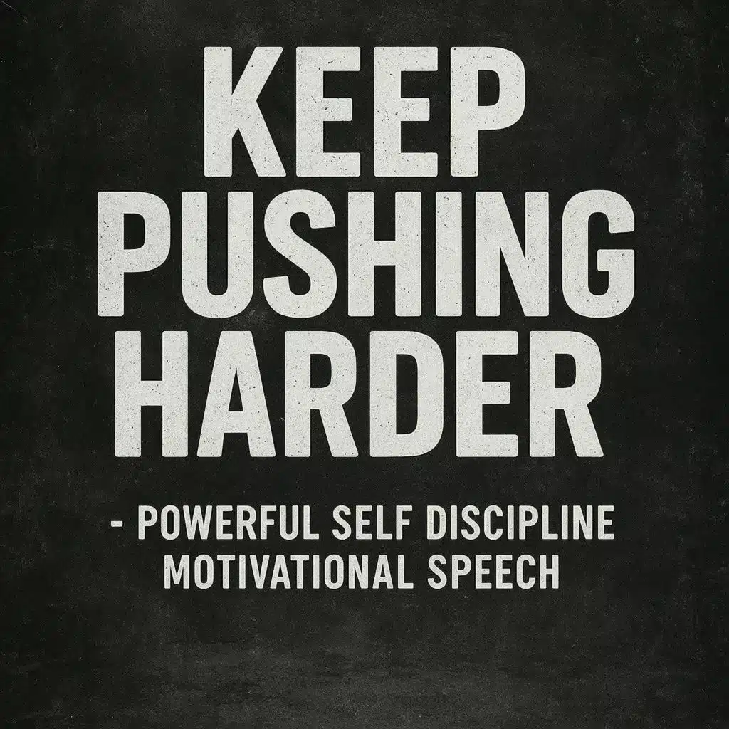 KEEP PUSHING HARDER - Powerful Self Discipline Motivational Speech