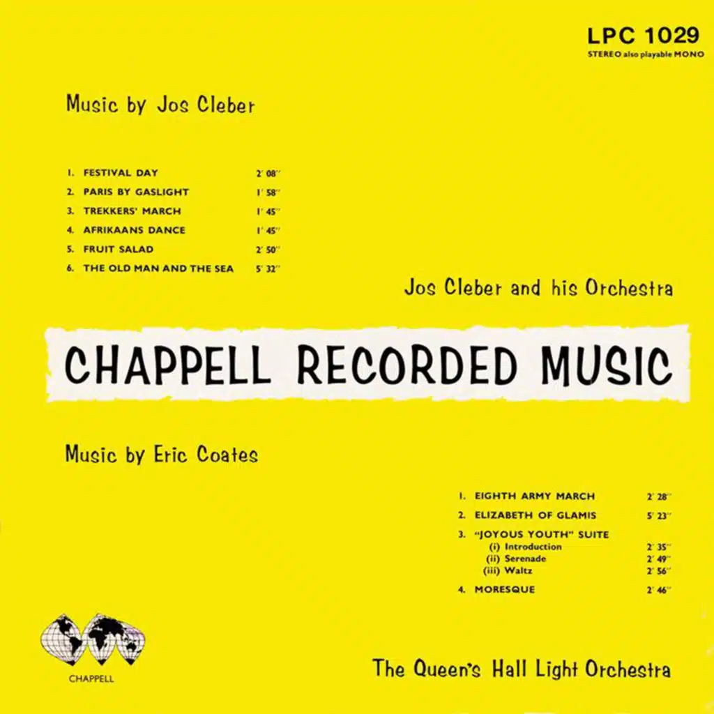 LPC1029: Music by Jos Cleber and Eric Coates: Jos Cleber and his Orchestra