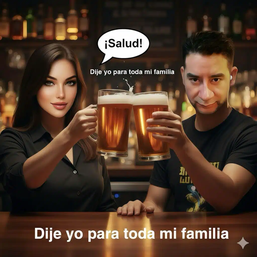 salud, dije yo