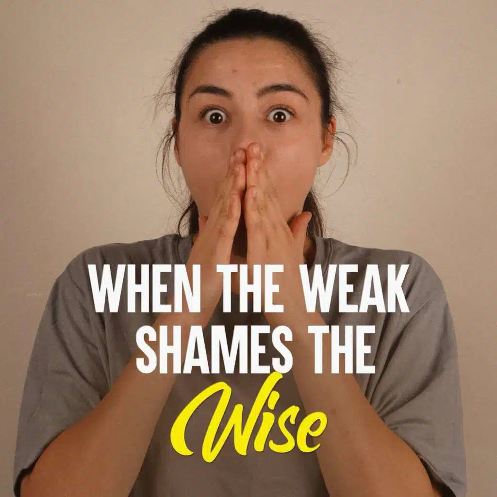 When the Weak Shames the Wise