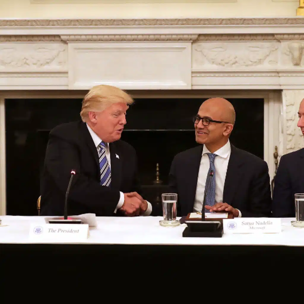 MAGA Frowns As Trump Hosts Big Tech 'Demons'