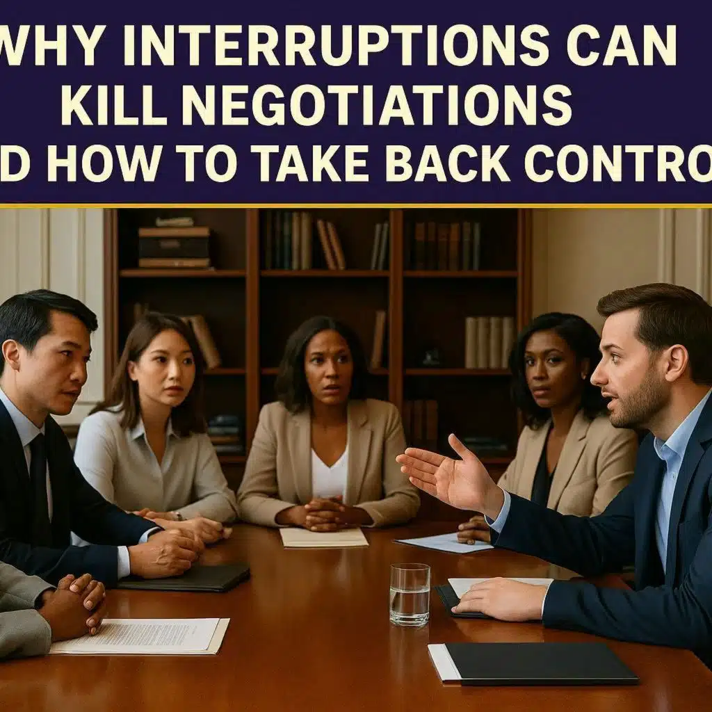 “Why Interruptions Can Kill Negotiations and How to Take Back Control”