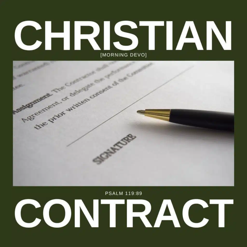 Christian Contract [Morning Devo]