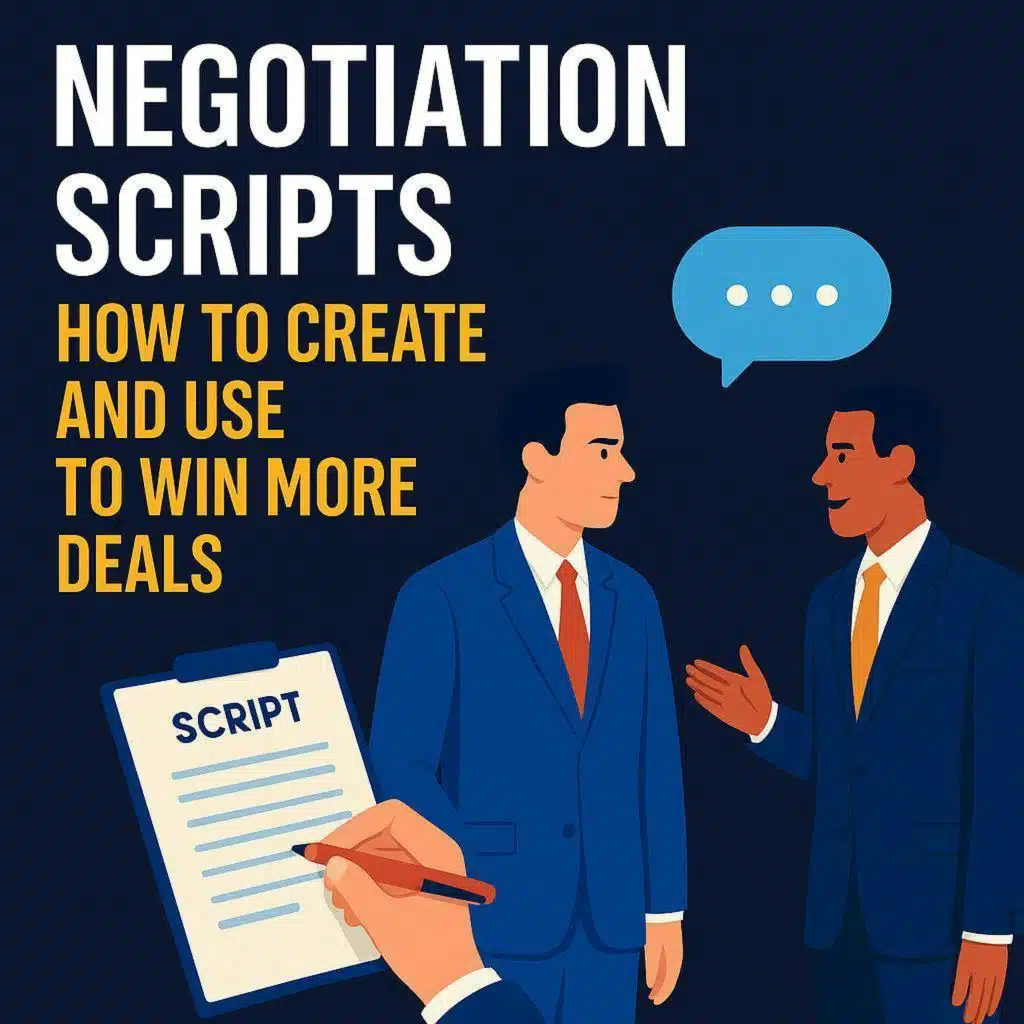 Negotiation Scripts How to Create and Use to Win More Deals Faster