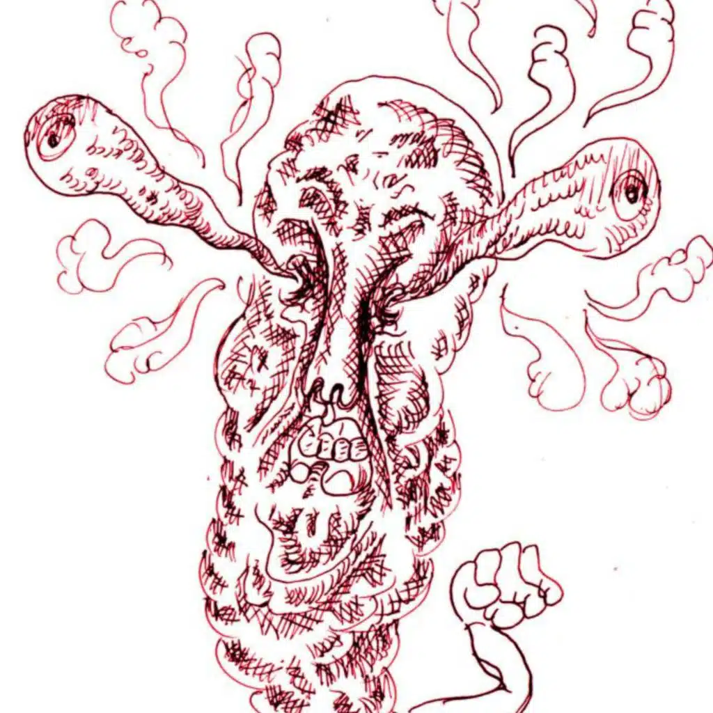 Dans la pièce pour éviter le regard des gens...