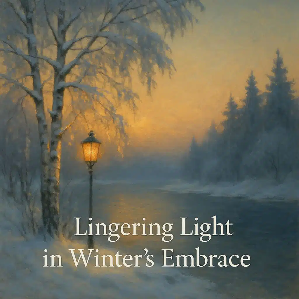 Lingering Light in Winter’s Embrace