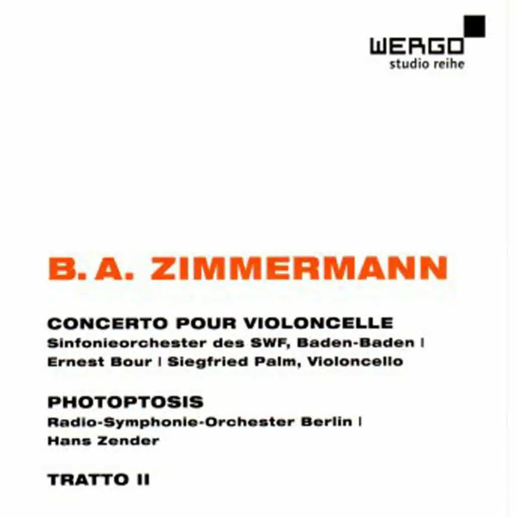 Bernd Alois Zimmermann: Concerto Pour Violoncello
