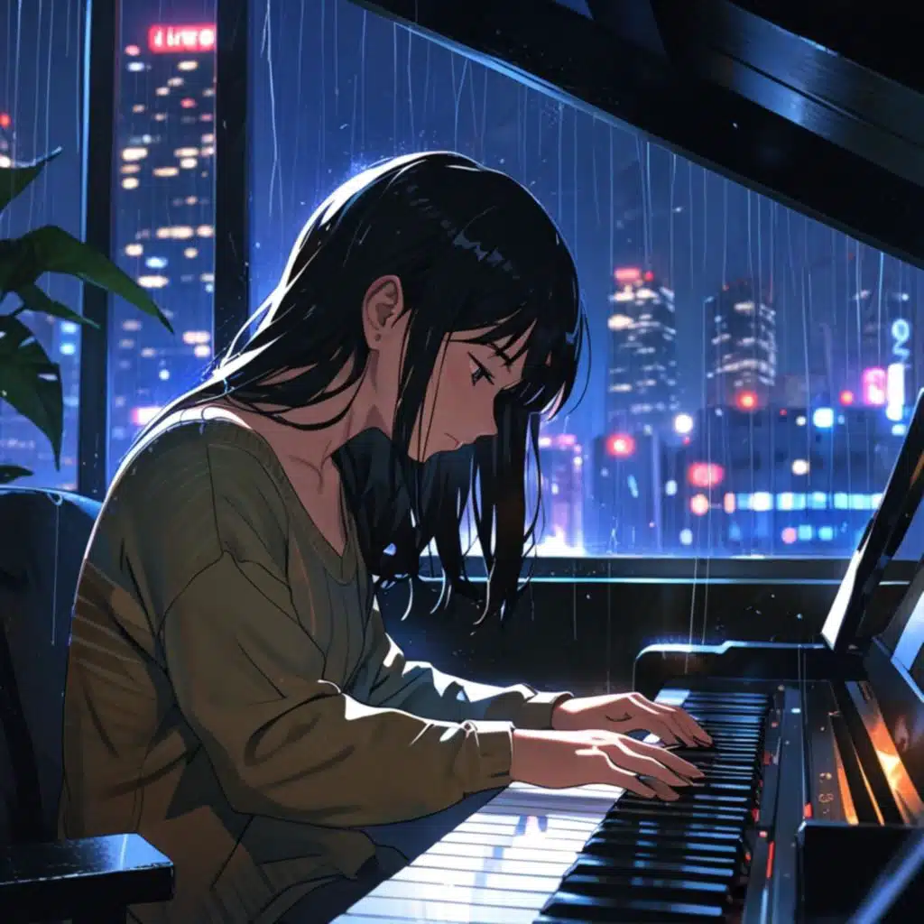【作業用BGM】ビルの窓に映るピアノ【City Pop】