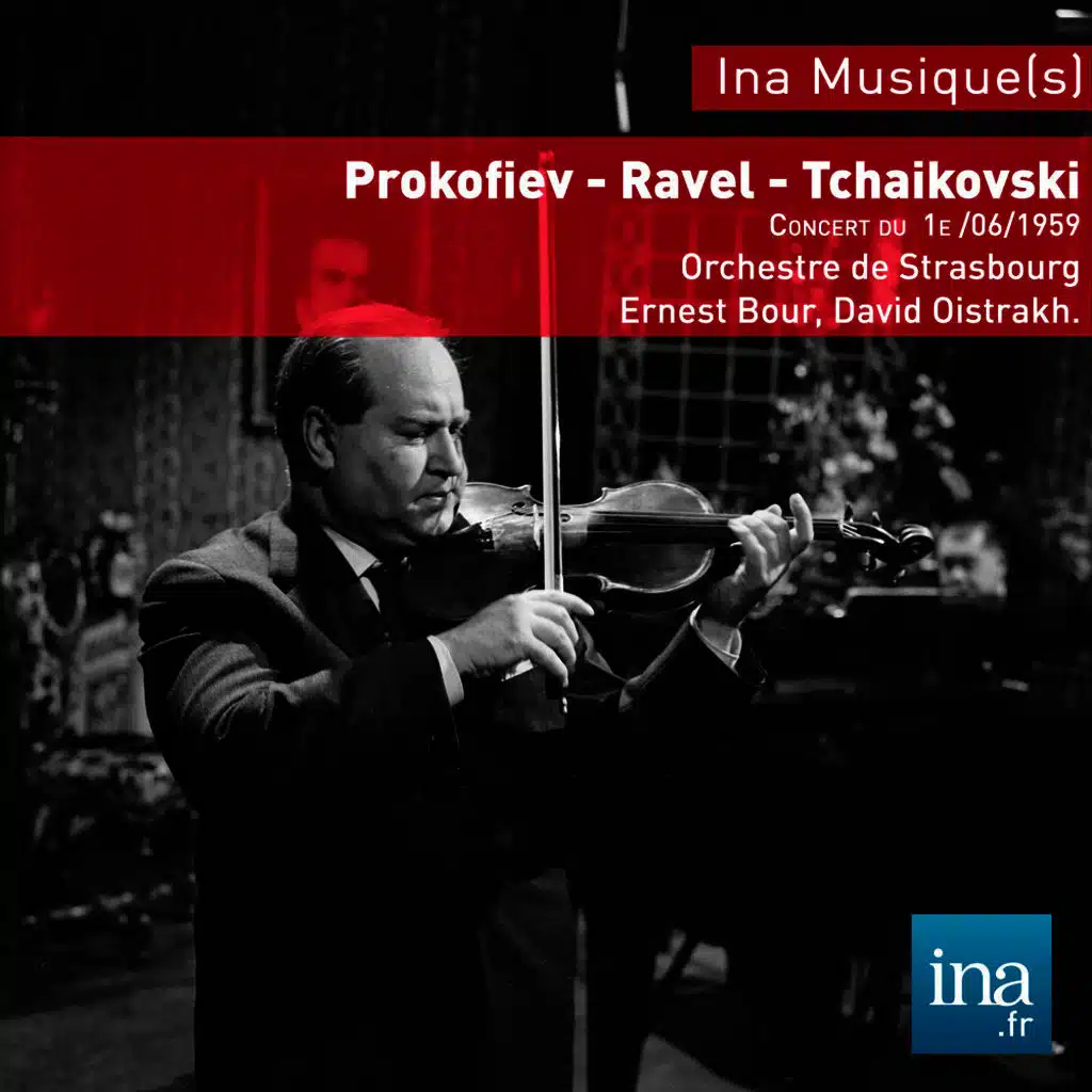 Festival de Strasbourg, Prokoviev - Ravel - Tchaikovsky - Mozart - Bach, Concert du 21/06/1959, Orchestre National de la RTF, Ernest Bour (dir), David Oistrakh (violon)