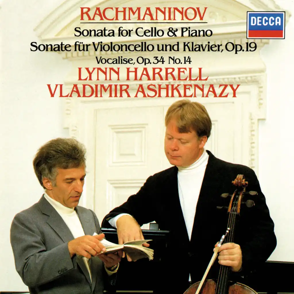 Rachmaninoff: Vocalise, Op. 34, No. 14 (Arr. for Cello and Piano)