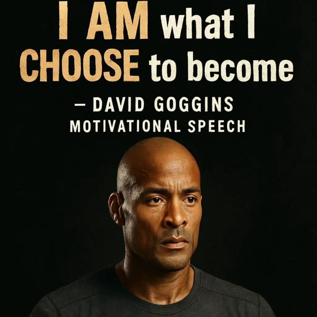 MASTER YOUR MIND.  I AM what I CHOOSE to become  - David Goggins Motivational Speech