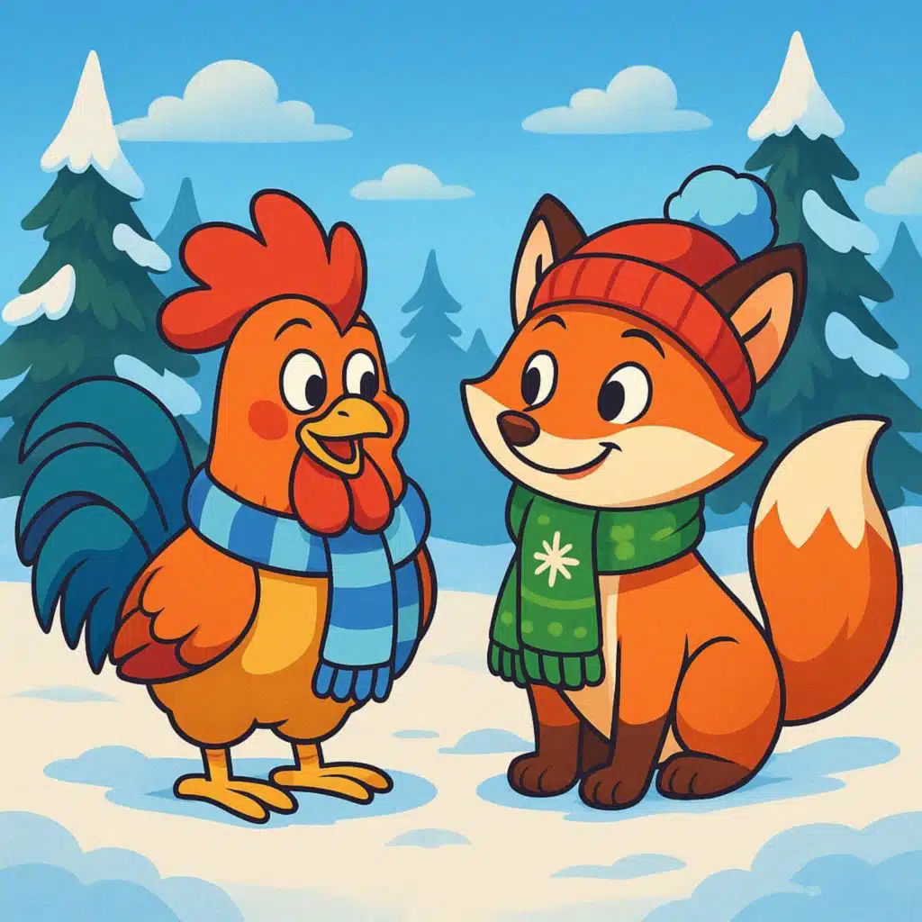 El Gallo y la Zorra en Invierno | Cuentos de Hadas de North Dakota