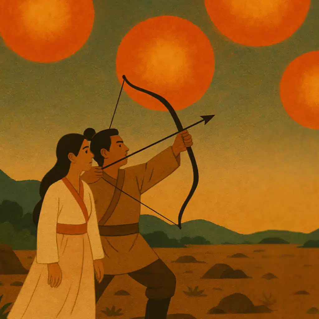 嫦娥与后羿（二) : 后羿射日 | Chang’e and Hou Yi (Part 2): Hou Yi Shoots Down the Suns