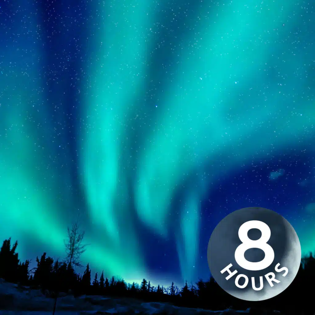 White Noise to Sleep & Relax Under Northern Lights 8 Hours