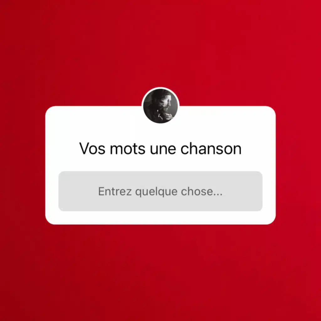 Vos mots une chanson