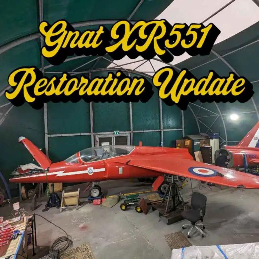 Folland Gnat Jet Restoration at the Tangmere Military Aviation Museum