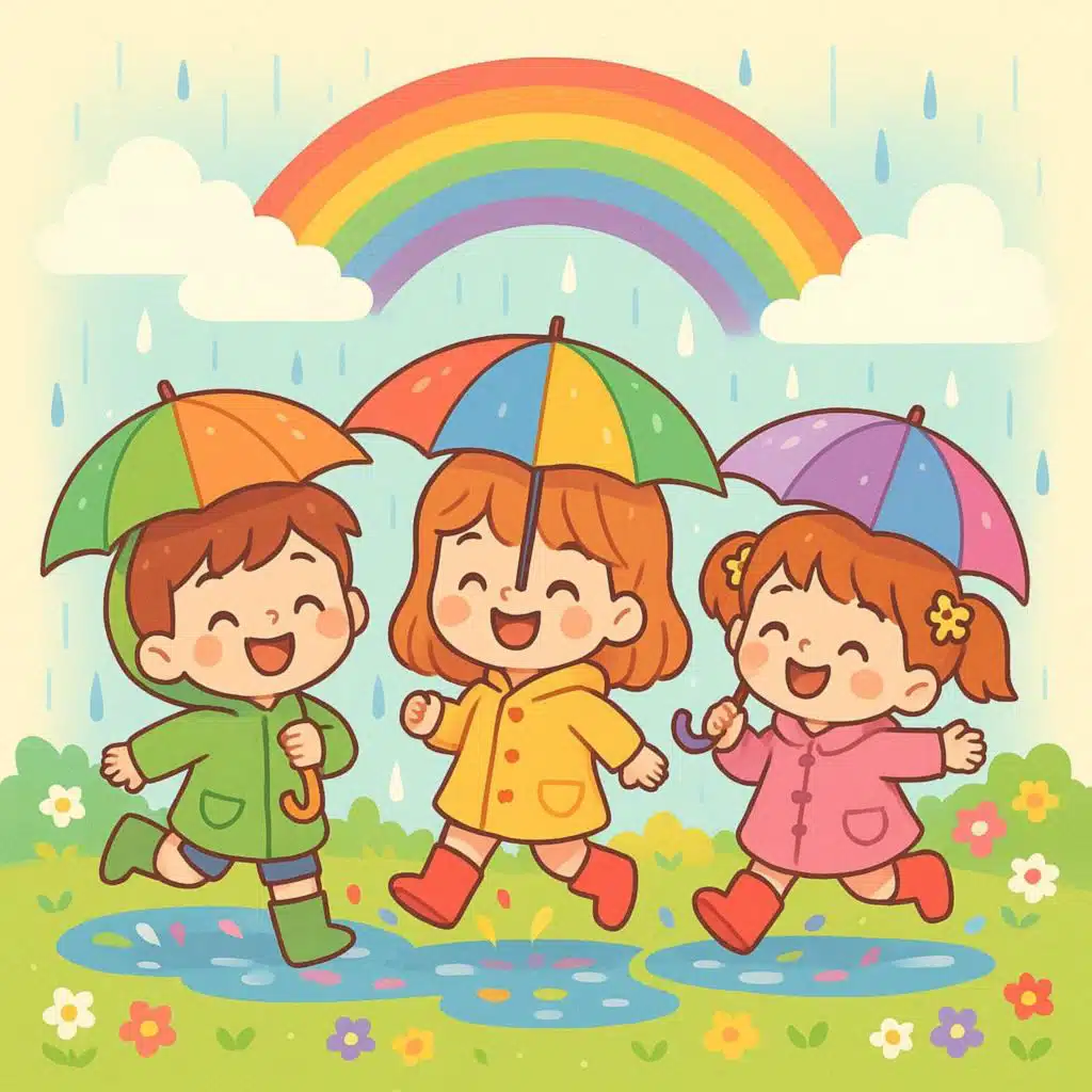 Mưa Vui Và Bữa Tiệc Màu Sắc