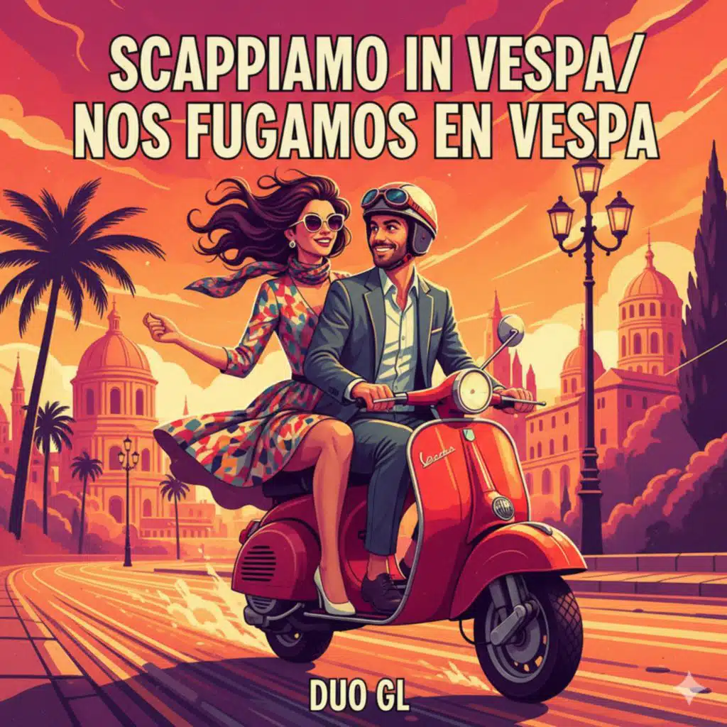 Scappiamo in Vespa / Nos fugamos en Vespa