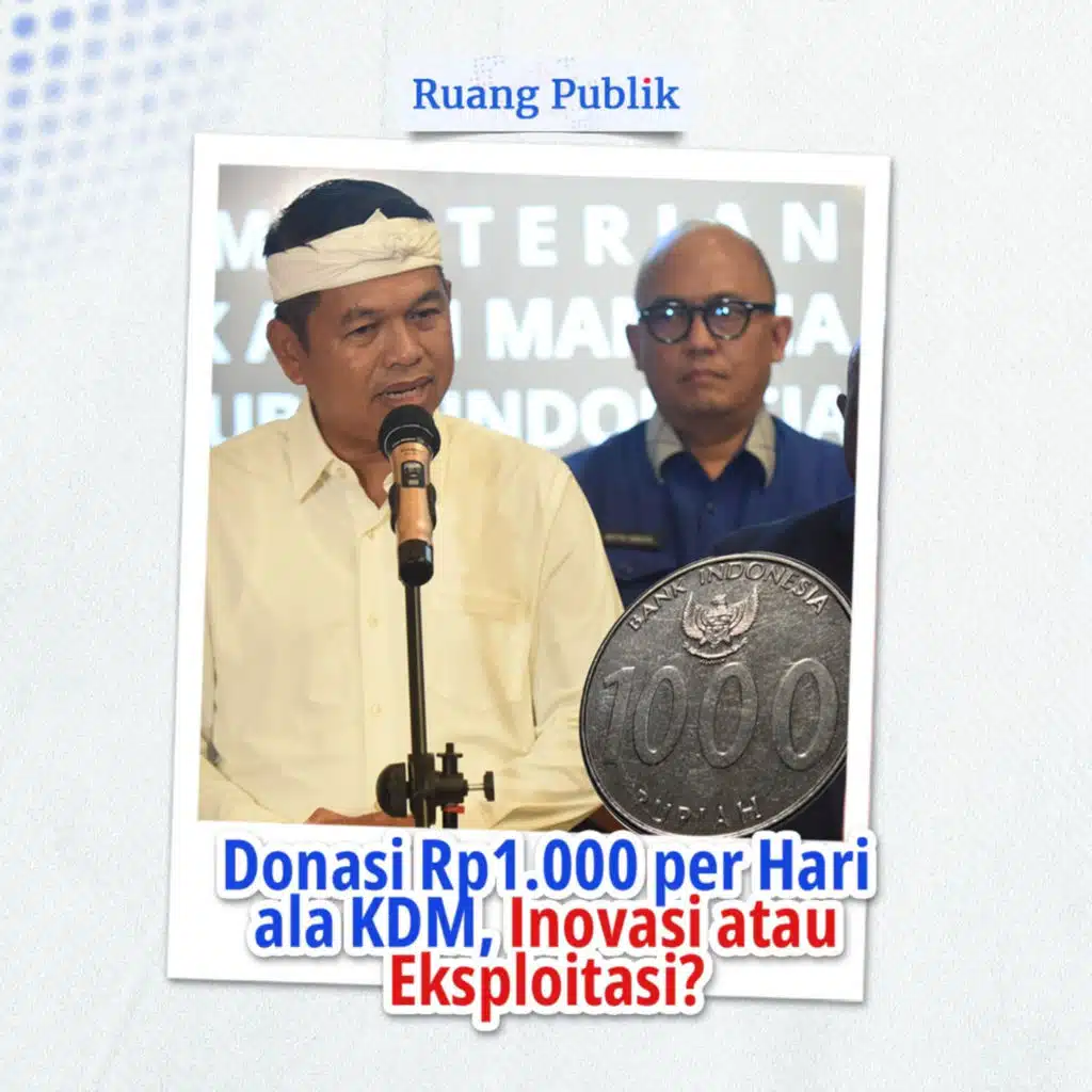 Donasi Rp1.000 per Hari ala KDM, Inovasi atau Eksploitasi?