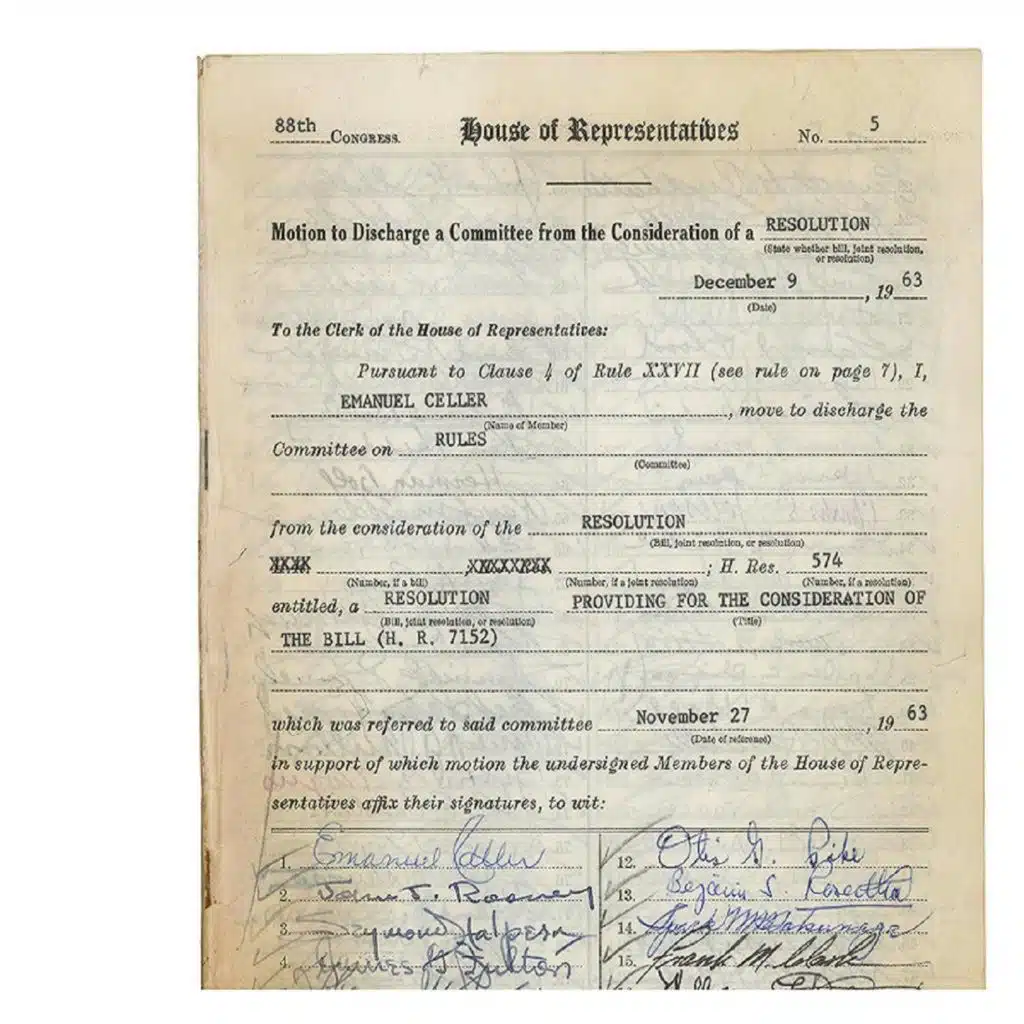 MOVE MY BILL: A History of Discharge Petitions