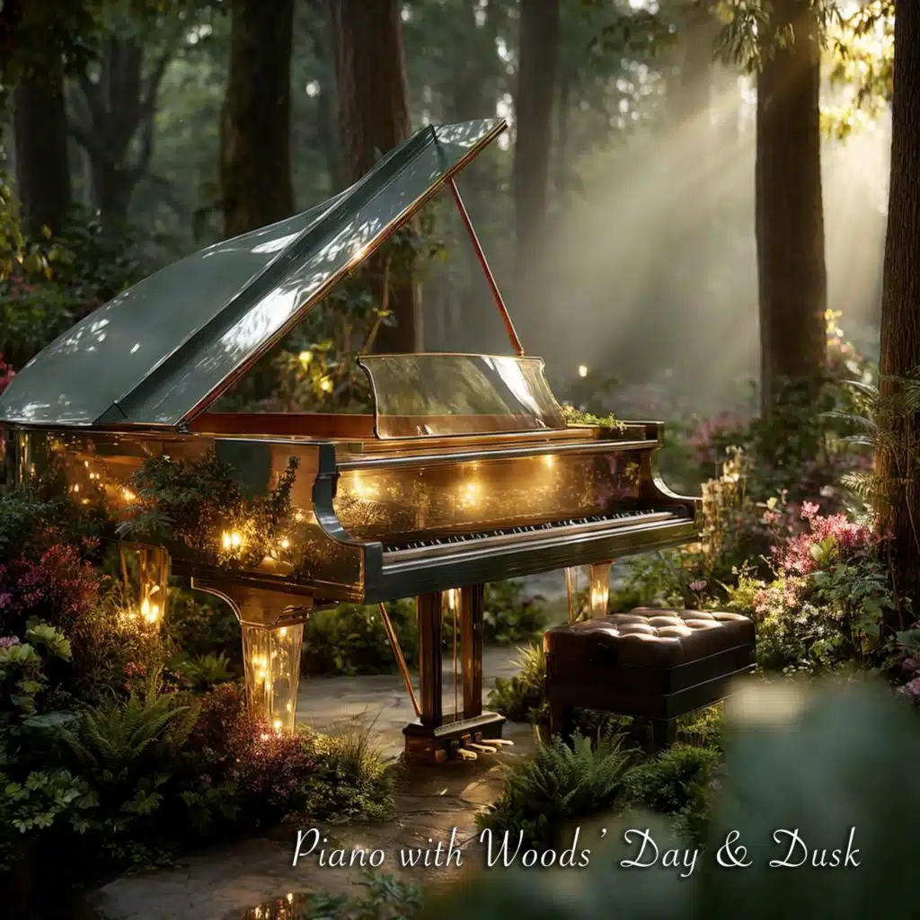 Piano with Woods' Day & Dusk