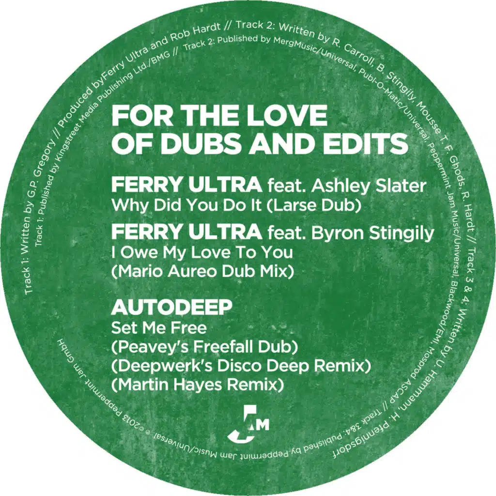 For the Love of Dubs & Edits (feat. Byron Stingily & Ashley Slater)