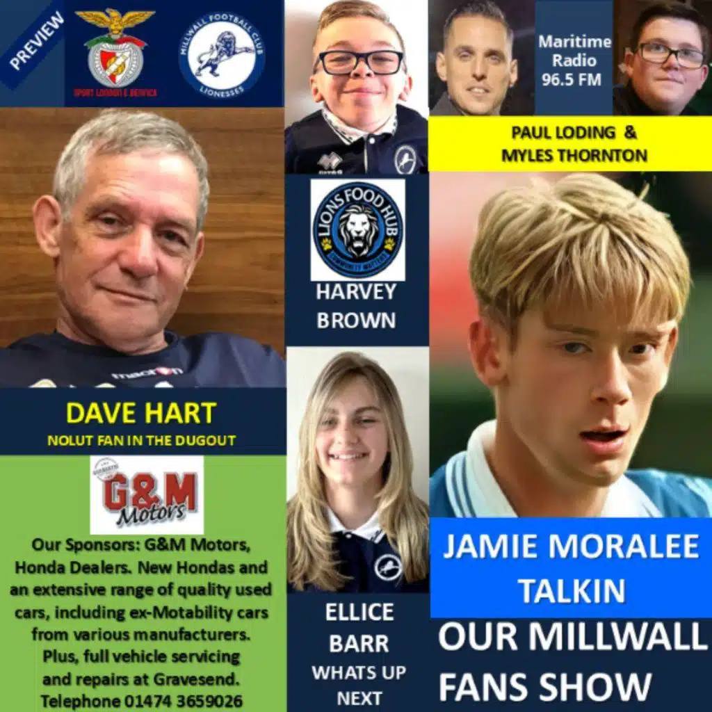 OUR MILLWALL FANS SHOW- Sponsored by G & M Motors, Gravesend 101025