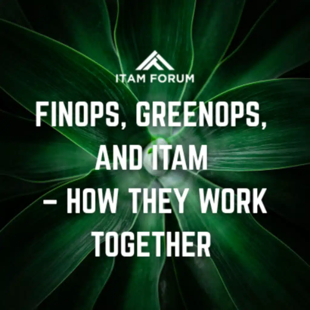 FinOps, GreenOps,  and ITAM - How they work together