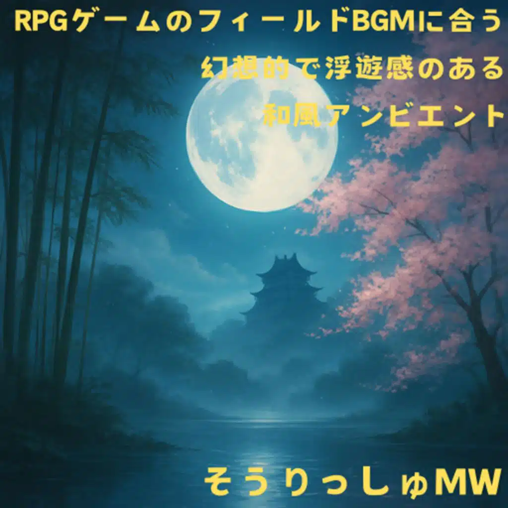 RPGゲームのフィールドBGMに合う幻想的で浮遊感のある和風アンビエント