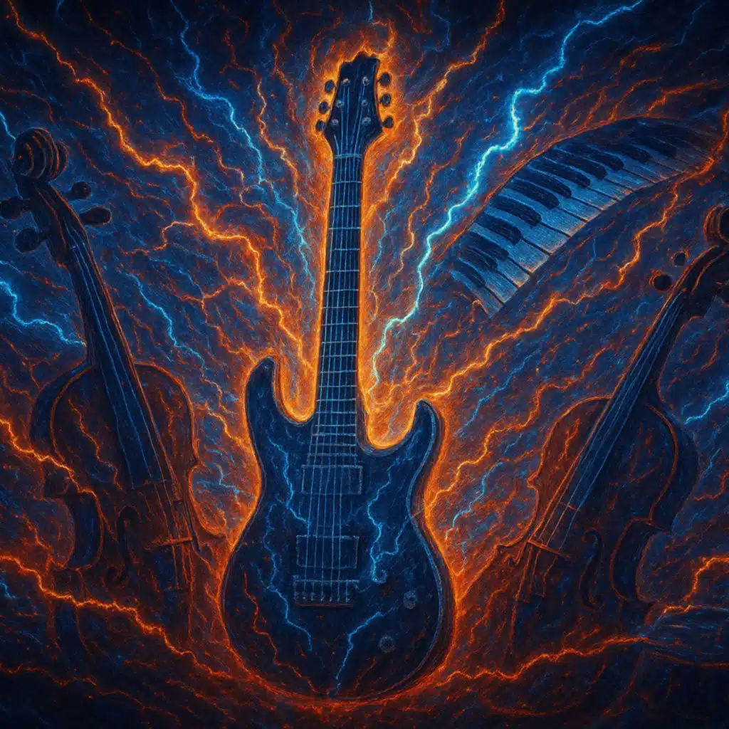 Voltage Storm (Metal Rock  Electronic EDM – Guitar, Piano, Violin, Cello, Drums) – NIMAXMUSICA – Tempête de Voltage