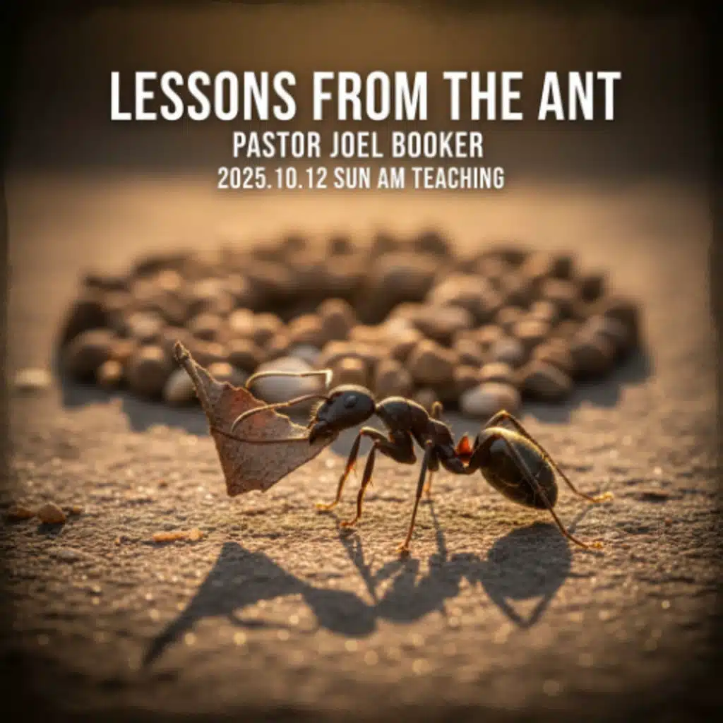 Pastor Joel Booker - 2025.10.12 SUN AM TEACHING - Lessons from the Ant - Part 1