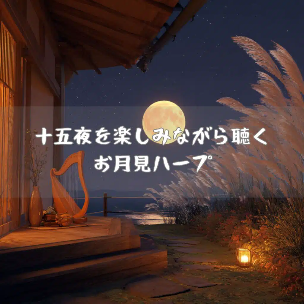 十五夜を楽しみながら聴くお月見ハープ