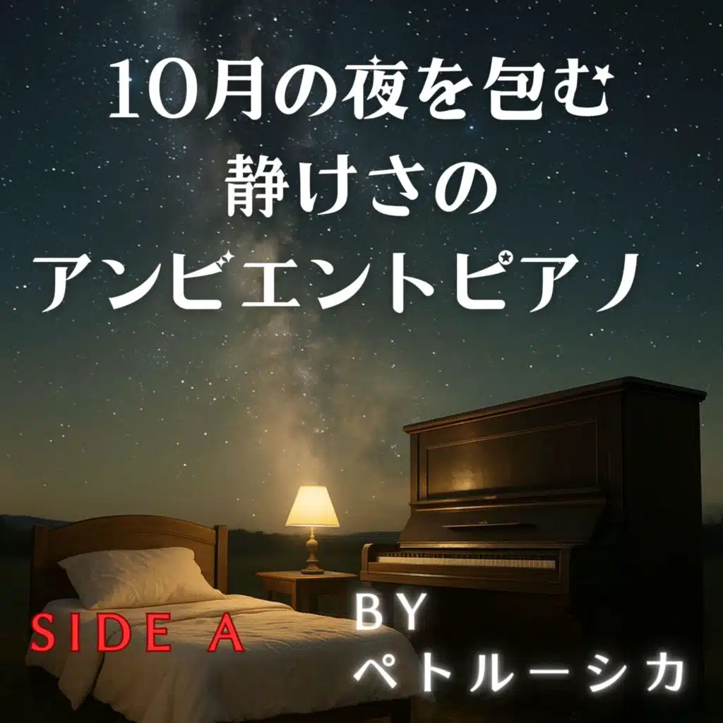 10月の夜を包む静けさのアンビエントピアノ (side A)